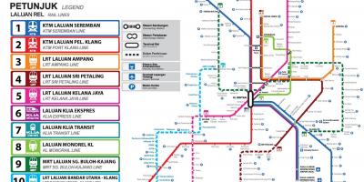 Карта метро Куала Лумпур