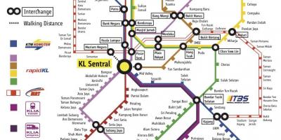 Куала Лумпур-железничка станица мапи