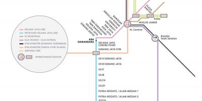 Ампанг парк ЛРТ станице мапи