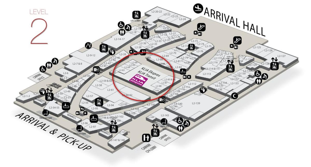 долазак из klia2 мапи