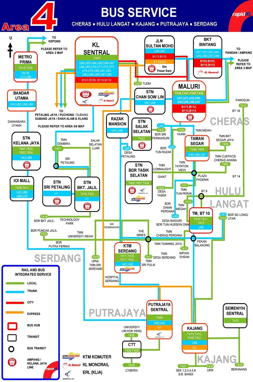 КЛ аутобуске карте
