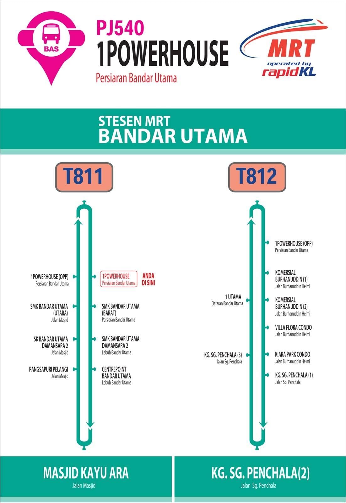 бесплатне Куала Лумпур аутобусом мапи