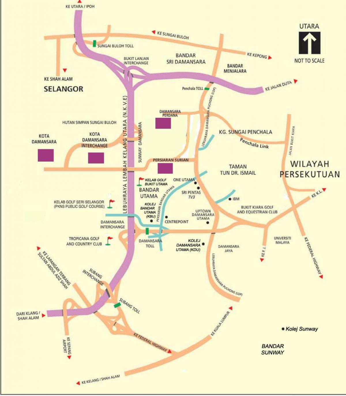 Куала Лумпур карта Куала Лумпур