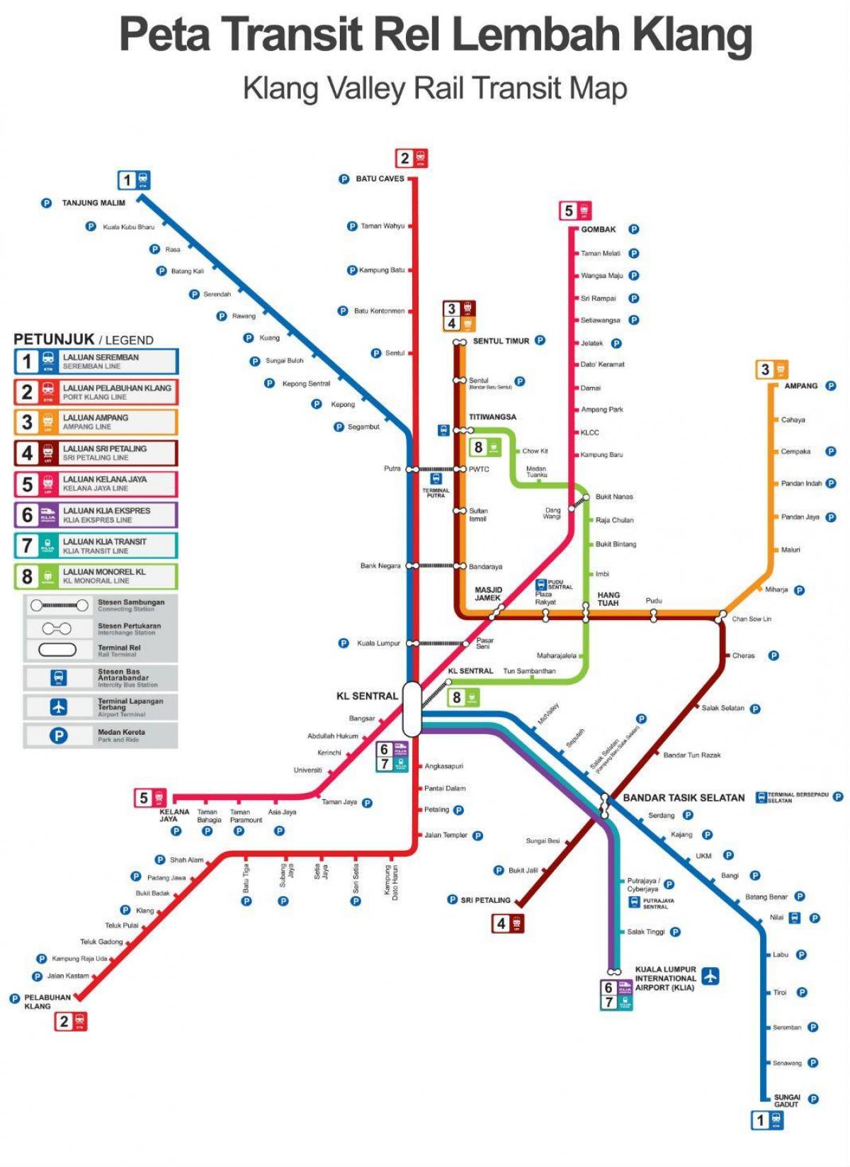 железничка станица Куала Лумпур мапи