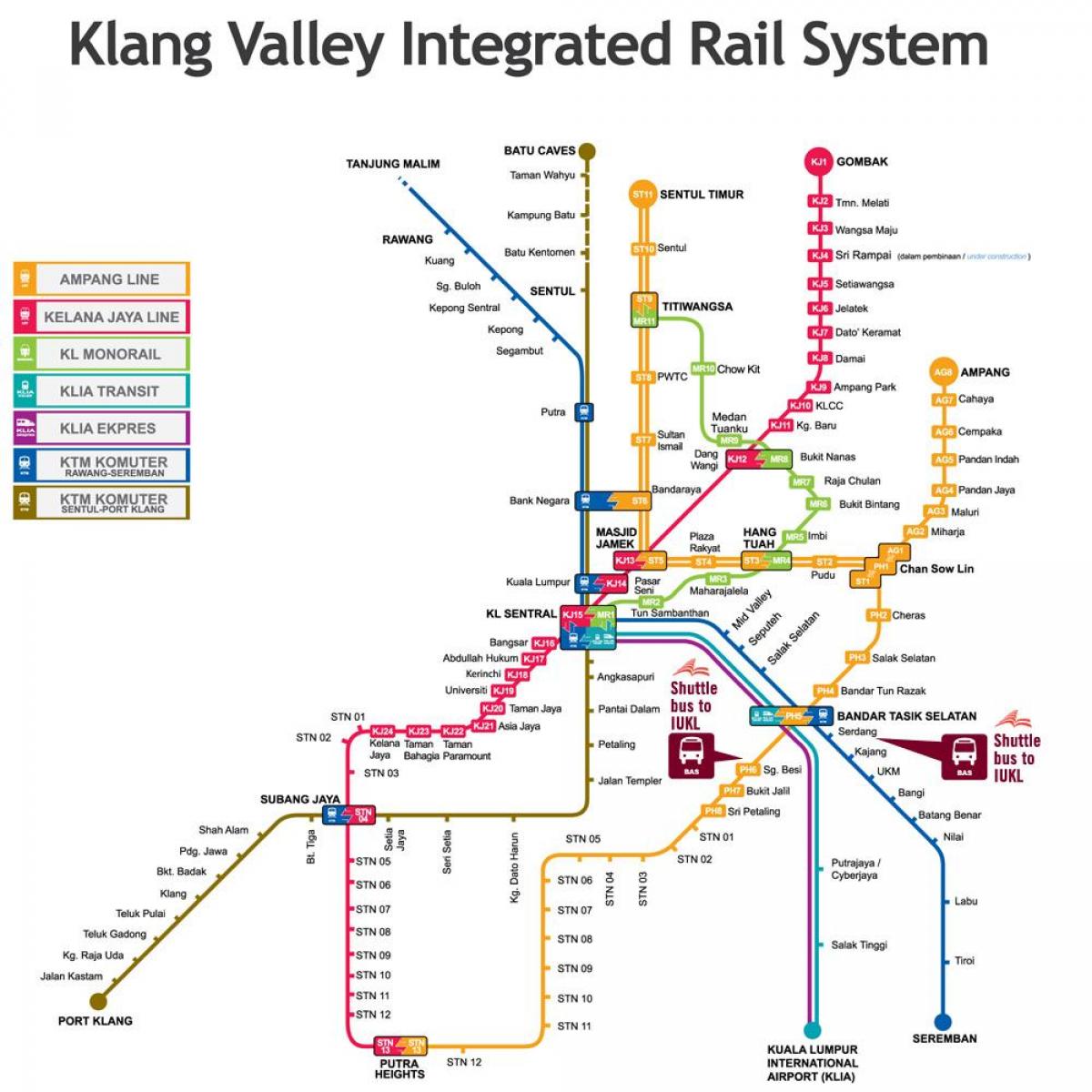 КЛ интегрисане железнички мапи