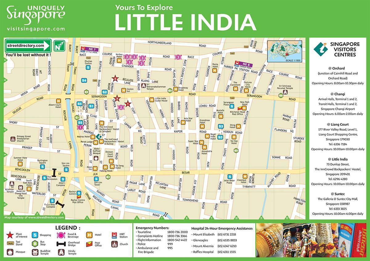 Карта Мала Индија у куала Лумпуру