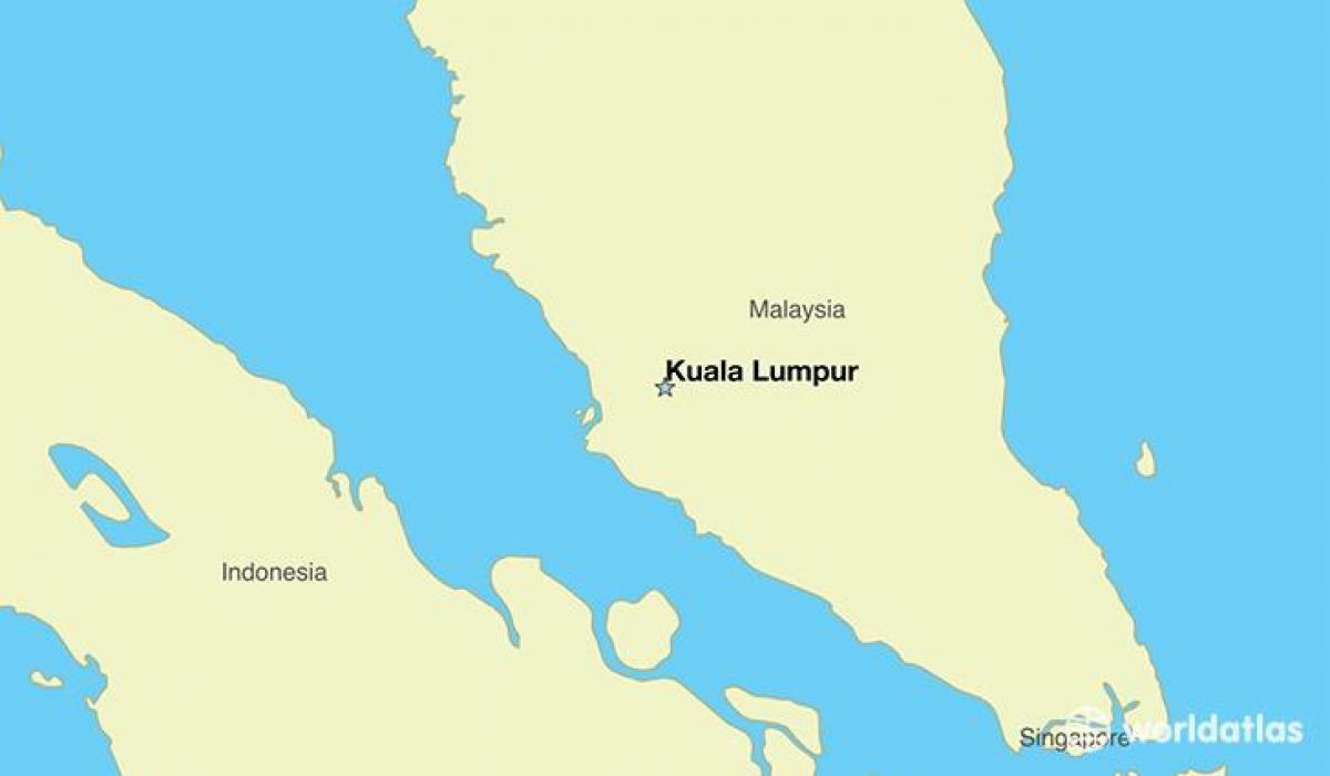 Карта главног града Малезије
