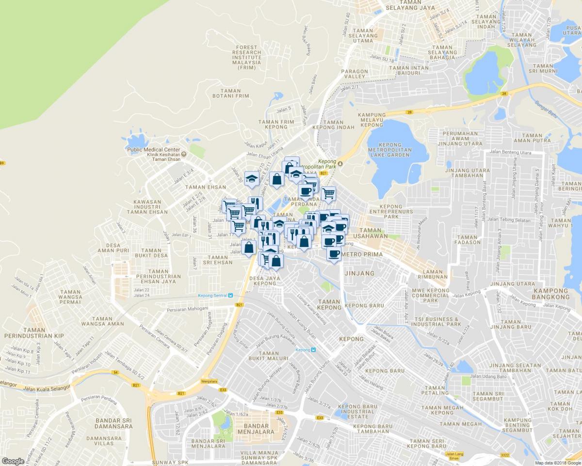 кепонг Куала Лумпур мапи