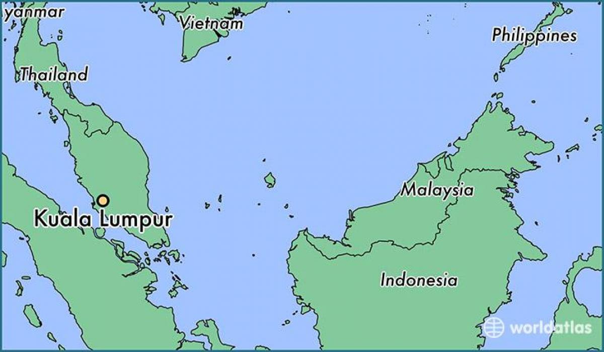 Мапа локације Куала Лумпур 