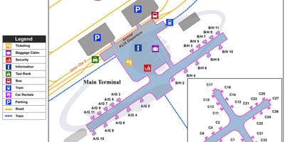 Куала Лумпуру међународног аеродрома мапи