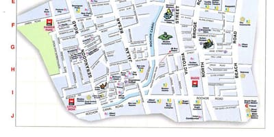 Карта арапске улице Куала Лумпур
