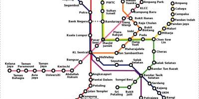 Малезија метро карта 