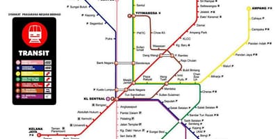 Карта метро Куала Лумпур