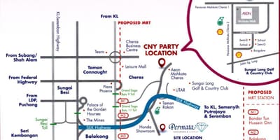 Cheras Куала Лумпур мапи