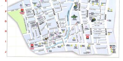Карта арапске улице Куала Лумпур