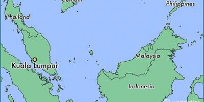 Мапа локације Куала Лумпур 