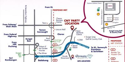 Cheras Куала Лумпур мапи