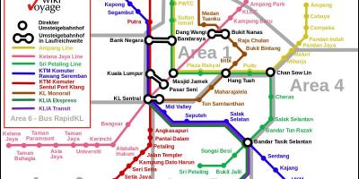 Јавни превоз Куала Лумпура мапи